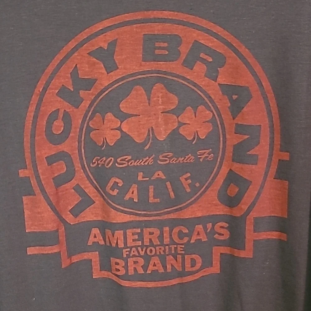LUCKY BRAND Graphic Short Sleeved T-shirt, Size XXL - Picture 2 of 10